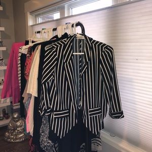 Black and tan blazer